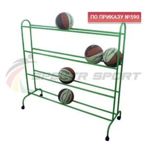 Купить Тележка для мячей мобильная 4 уровня ХИ-МТ14 в Ейске 