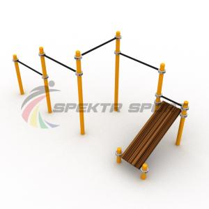 Купить Каскад турников со скамьей для пресса Воркаут SP WRK-12_76mm в Ейске 