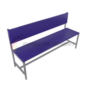 Купить Скамейка для раздевалок со спинкой (цельная) 2000 мм ЛДСП в Ейске 