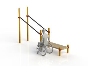 Купить Брусья параворкаут в подъем со скамьей WRK-D14_76mm в Ейске 