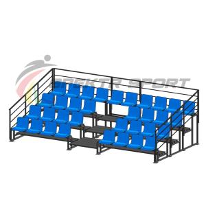 Купить Трибуна для зрителей 4 ряда на 34 места с перилами в Ейске 