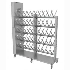 Купить Сушильный стеллаж для обуви "SL2 Лидер -Премиум" мобильный двусторонний 50 пар 2000Х1730Х50мм в Ейске 