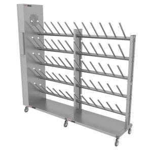 Купить Сушильный стеллаж для обуви SL2 Лидер-премиум мобильный односторонний (45 пар) в Ейске 