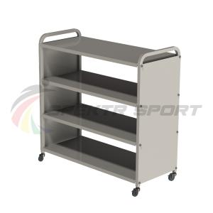 Купить Стеллаж для спортивного инвентаря 4 полки 103х102х43,5см мобильный в Ейске 