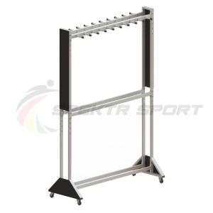 Купить Стеллаж для лыж мобильный + вешалка для палок на 20 пар Медиум-2М+ в Ейске 