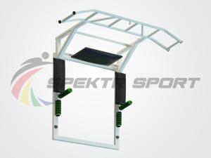 Купить Турник-брусья-пресс на раме Прометей цельносварной с доп. хватами цв. белый в Ейске 