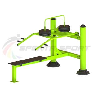 Купить Уличный тренажер для развития мускулатуры плечевого пояса с изменяемой нагрузкой из положения лежа в Ейске 