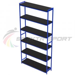 Купить Стеллаж для спортивного инвентаря 6 полок (полки фанера) разборный в Ейске 