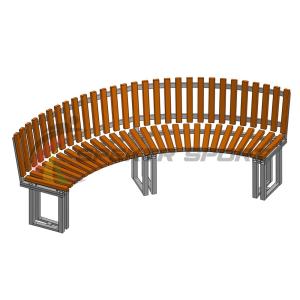 Купить Диван парковый со спинкой полукруглый Веер в Ейске 