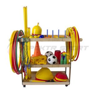 Купить Тележка деревянная со спортинвентарем передвижная в Ейске 