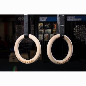 Купить Кольца гимнастические 32 мм черные стропы в Ейске 