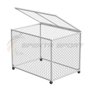 Купить Корзина для хранения мячей передвижная металлическая (сетка) разборная в Ейске 