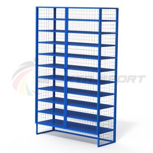 Купить Стеллаж для хранения инвентаря закрытый 1240х440х2000 (разборный) 11 полок в Ейске 