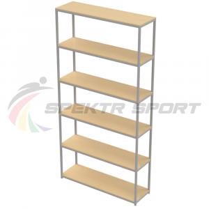 Купить Стеллаж для спортивного инвентаря 6 полок (полки фанера) в Ейске 