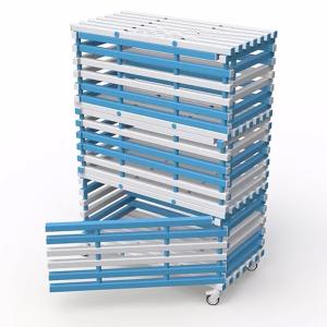 Купить Стеллаж 3-х секционный закрывающийся, разборный жесткий ПВХ 1380х720х2005 мм в Ейске 