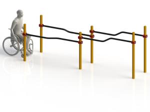 Купить Брусья параворкаут изогнутые разноуровневые WRK-D10_76mm в Ейске 