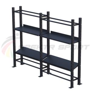 Купить Модульный стеллаж для гантелей, гирь и медболов 2580х430х1950 (2 секции) в Ейске 