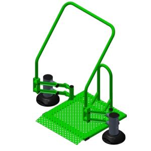 Купить Тренажер уличный для людей с ОВЗ Подтягивание на платформе ТС 1002 в Ейске 