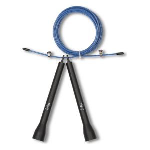 Купить Скакалка высокооборотная Кроссфит стальной шнур в оплетке 2.7 м сине-чёрная в Ейске 