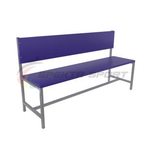 Купить Скамейка для раздевалок со спинкой (цельная) 1500 мм ЛДСП в Ейске 