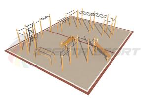 Купить Площадка уличная для воркаут Дворовая 3_76mm в Ейске 