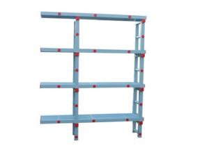 Купить Стеллаж с выступом для плавательного инвентаря, жесткий ПВХ, 1510х374х1810 мм в Ейске 