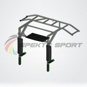 Купить Турник-брусья-пресс Прометей цельносварной с доп. хватами цв. серый в Ейске 