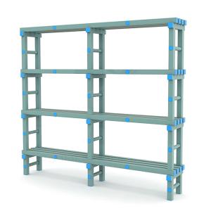 Купить Стеллаж для инвентаря в бассейн жесткий ПВХ 2000х345х1800 мм в Ейске 