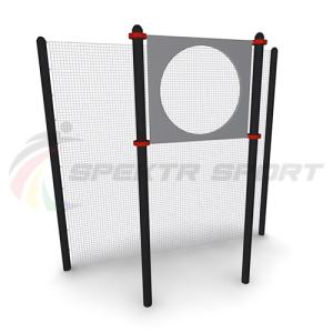 Купить Мишень на стойках круглая для выполнения испытания Метание теннисного мяча в цель (дист 6 м), сталь в Ейске 