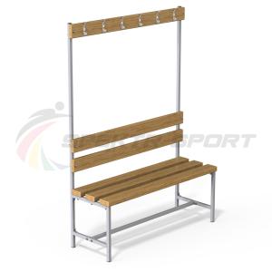 Купить Скамейка с вешалкой для раздевалок (разборная) 1600 мм в Ейске 