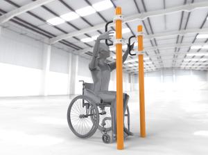 Купить Брусья параворкаут для подтягивания на коляске WRK-D07_76mm в Ейске 