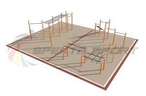 Купить Площадка уличная для воркаут Дворовая 2_76mm в Ейске 