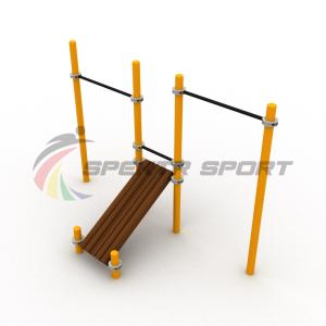 Купить Турники разновысотные Воркаут с лавочкой для пресса SP WRK-36_76mm в Ейске 