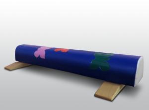 Купить Бревно гимнастическое 1,5м круглое напольное мягкое с аппликацией (с опорами) в Ейске 