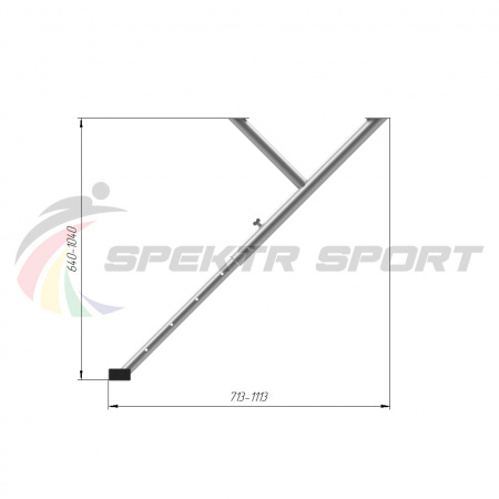 Купить Опоры гимнастического бревна с регулируемой высотой h-800-1200 мм в Ейске 