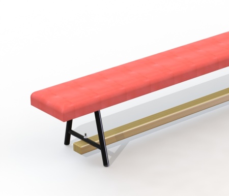 Купить Скамья гимнастическая мягкая 2,5 м. (3 нерегулир мет. ножки) в Ейске 